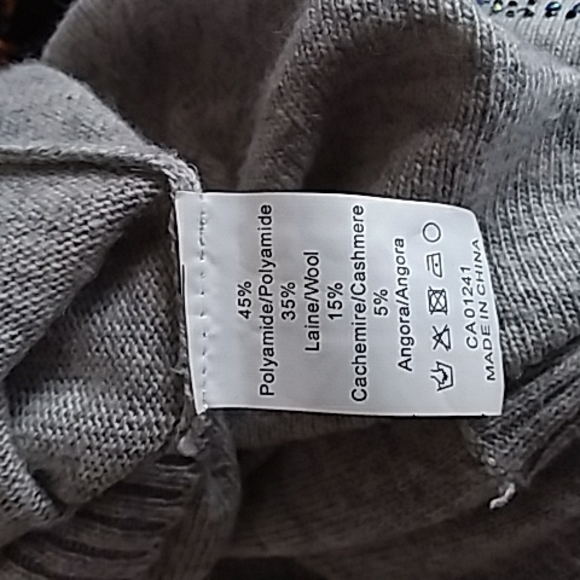 Caitlyn oversize wide neck skull bling sweater - Picture 6 of 9